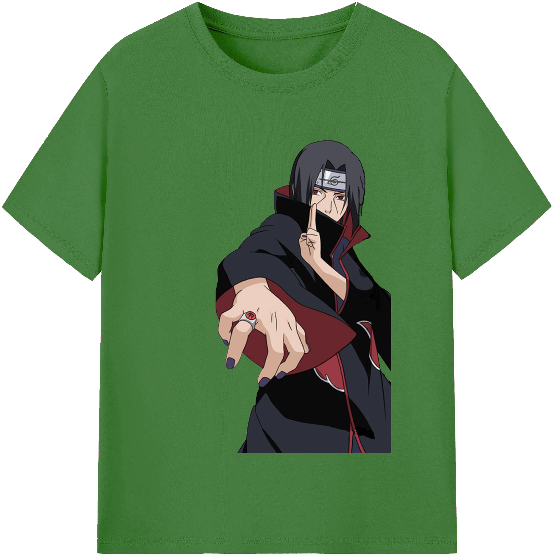 （画像用） NARUTO -ナルト- うちは イタチ Uchiha Itachi レディースカジュアルプリントTシャツ（綿100％）